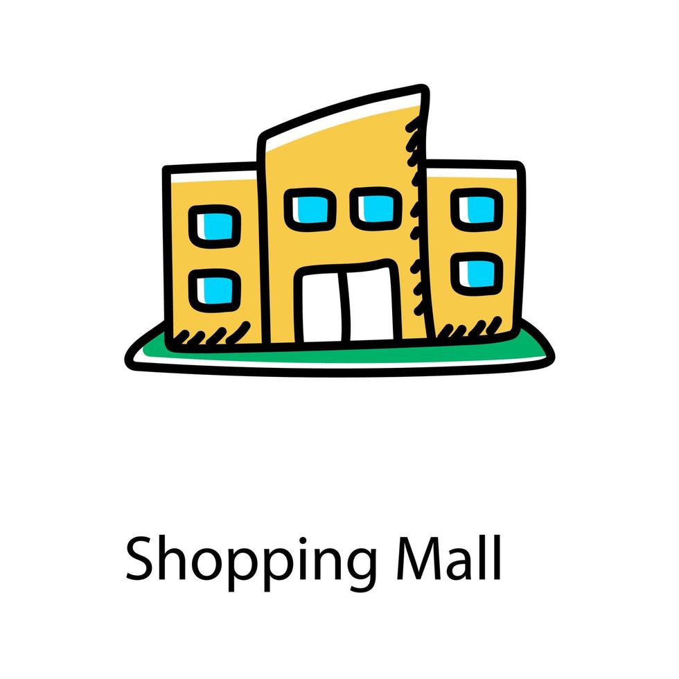 moderne Architektur des Einkaufszentrums im Einkaufszentrum vektor