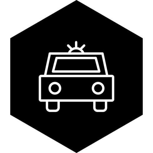 Polizeiauto-Icon-Design vektor