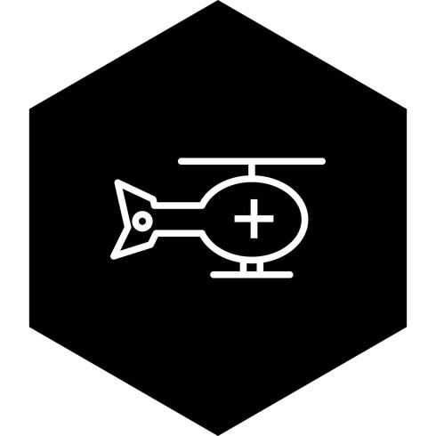 Hubschrauber-Icon-Design vektor