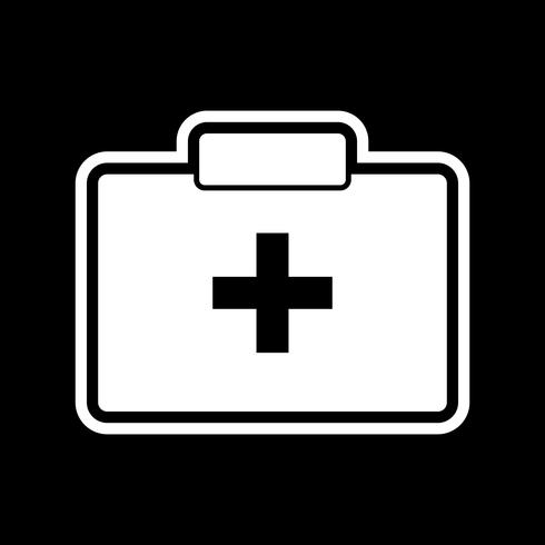 Erste-Hilfe-Kasten-Icon-Design vektor