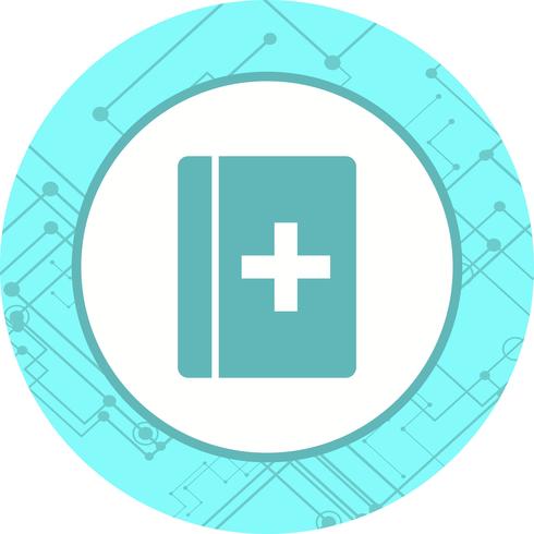 medizinisches Buch-Icon-Design vektor