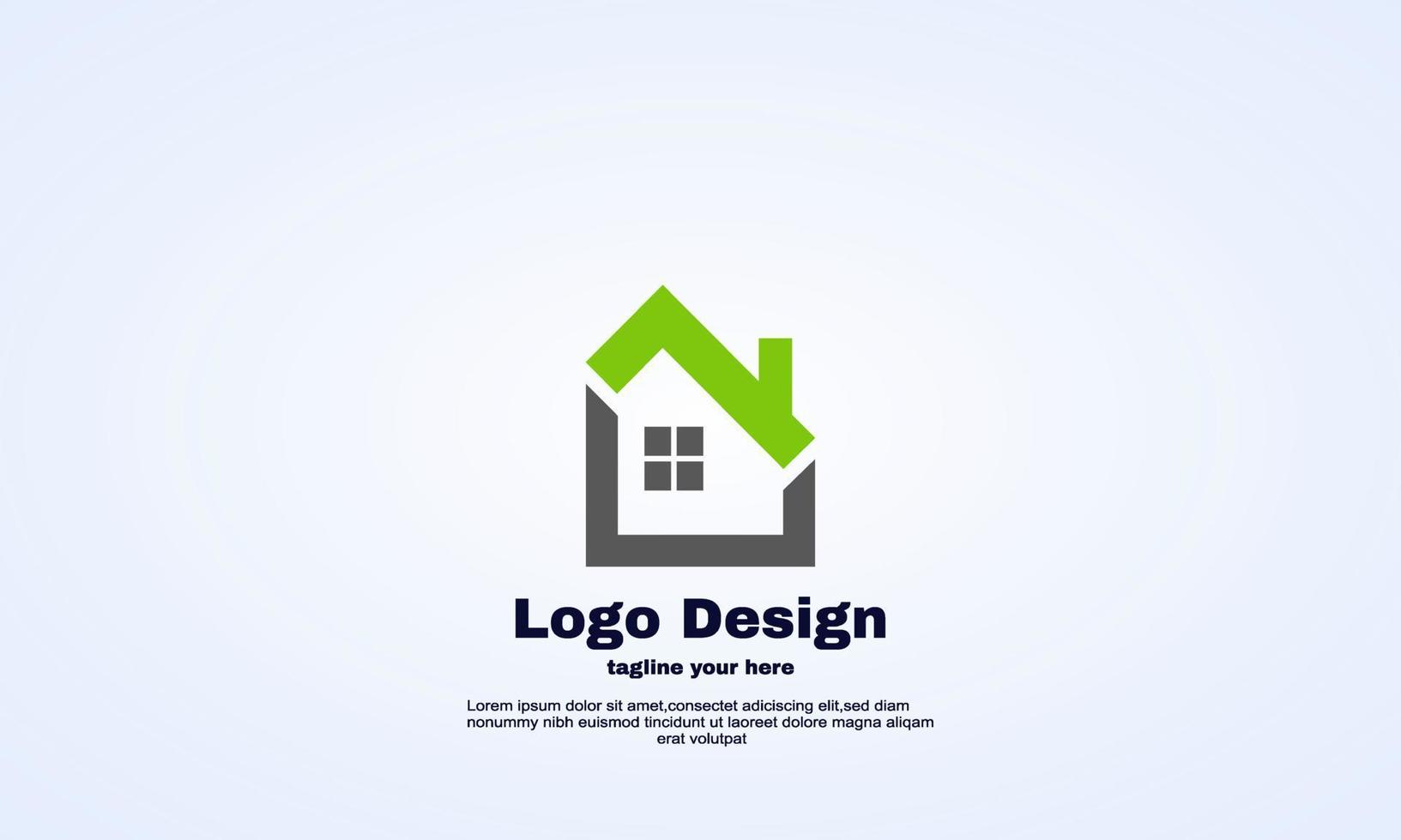 vektor fastigheter disposition logo design hem hus