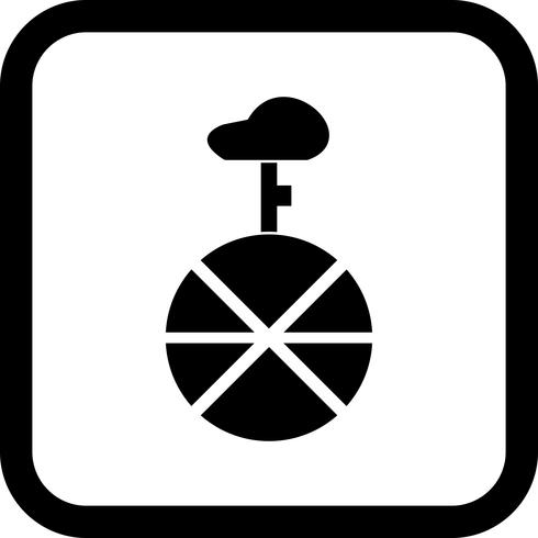 Einrad Icon Design vektor