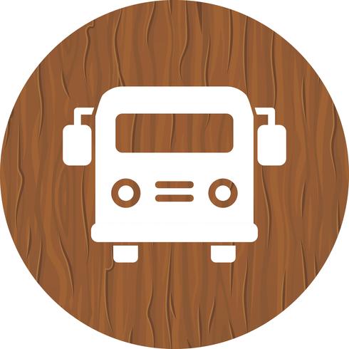 Schulbus Icon Design vektor