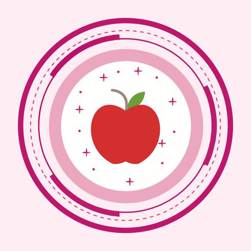Apfel-Icon-Design vektor