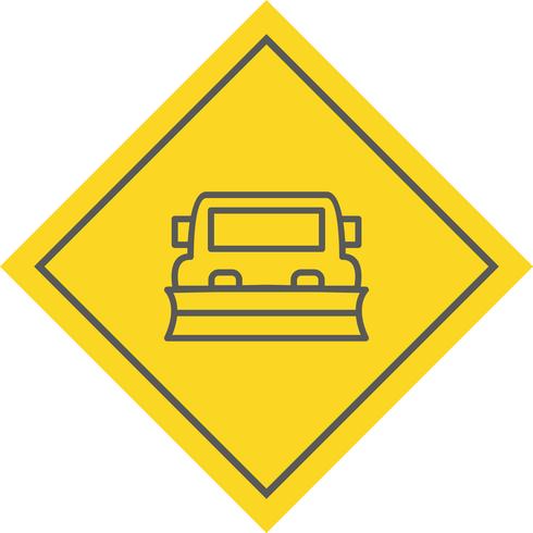 Schneepflug-Icon-Design vektor