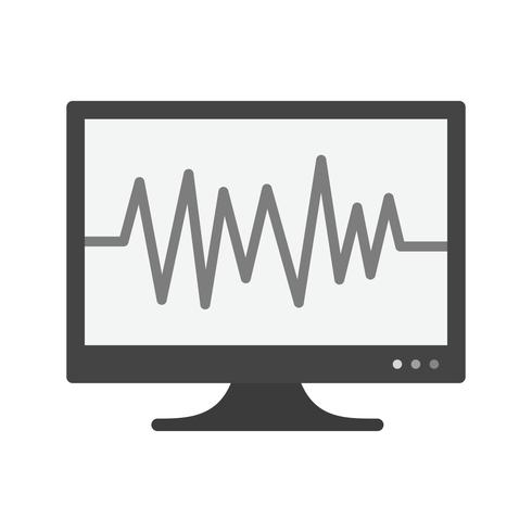 EKG-Icon-Design vektor