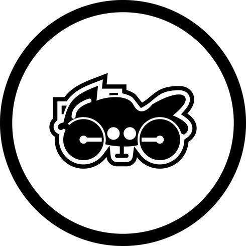 Tung cykel Icon Design vektor