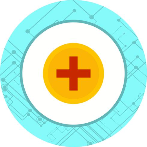 Medizinische Zeichen Icon Design vektor