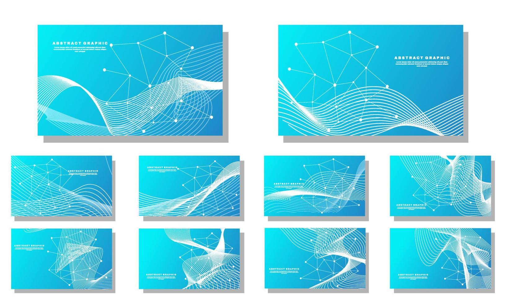 lager vektor abstrakt uppsättning bästa samling geometrisk abstrakt bakgrund anslutna linjer prick