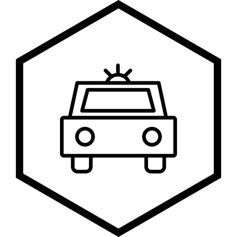 Polizeiauto-Icon-Design vektor