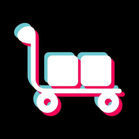 Trolley-Icon-Design vektor