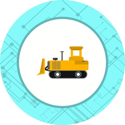 Bulldozer-Icon-Design vektor