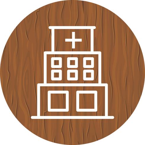 Krankenhaus-Icon-Design vektor