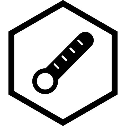 Thermometer-Icon-Design vektor