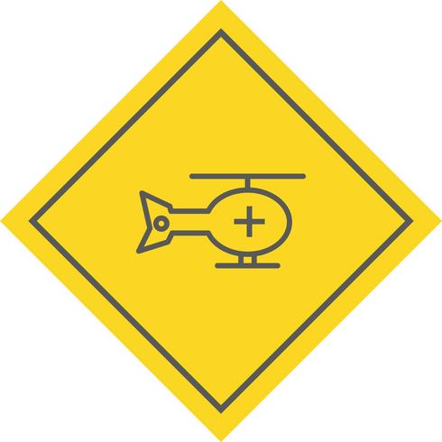 Hubschrauber-Icon-Design vektor