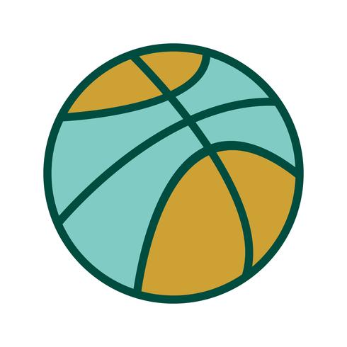 Korbball-Icon-Design vektor