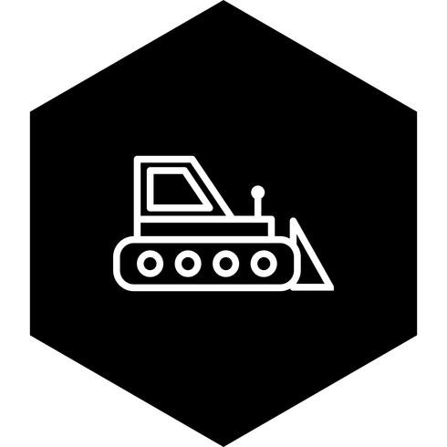 bulldozer ikon design vektor