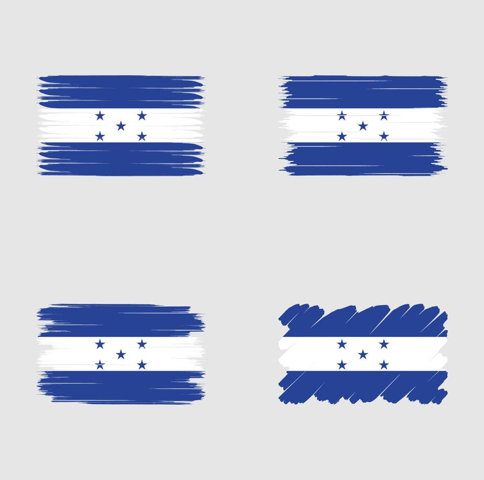 Sammlungsflagge von Honduras vektor