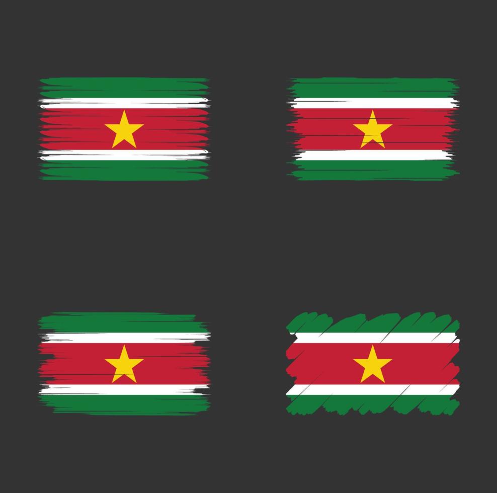 Surinams samlingsflagga vektor