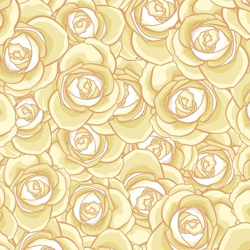 Rose Seamless Pattern, nahtloses Muster der Blume, nahtloses Vektormuster vektor