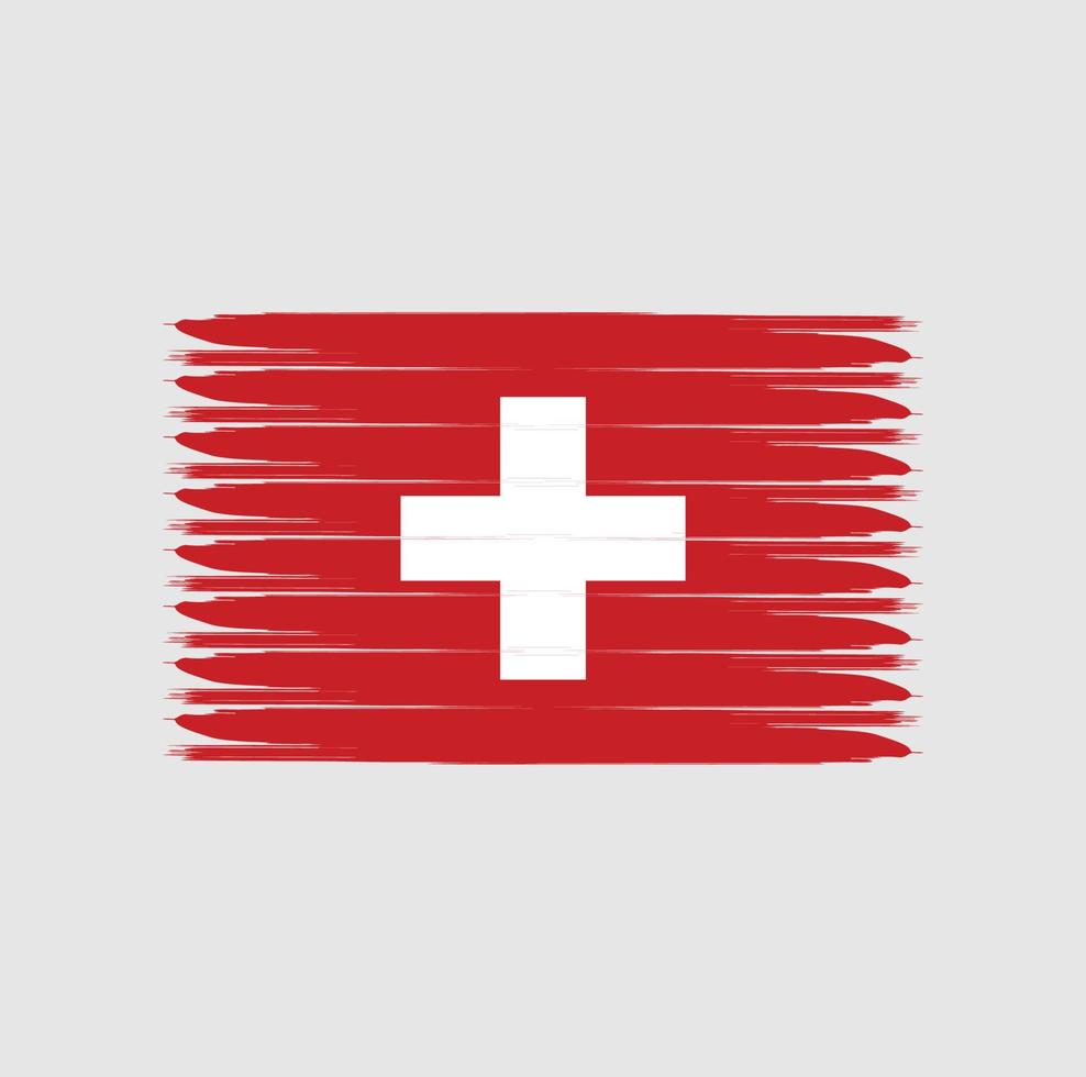 Flagge der Schweiz im Grunge-Stil vektor