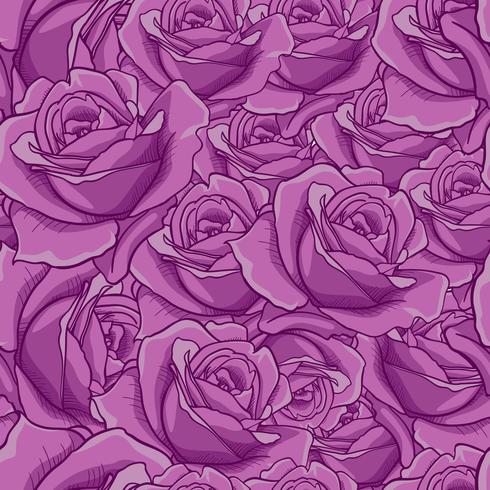 Rose Seamless mönster, blomma sömlösa mönster, vektor blommigt sömlöst mönster