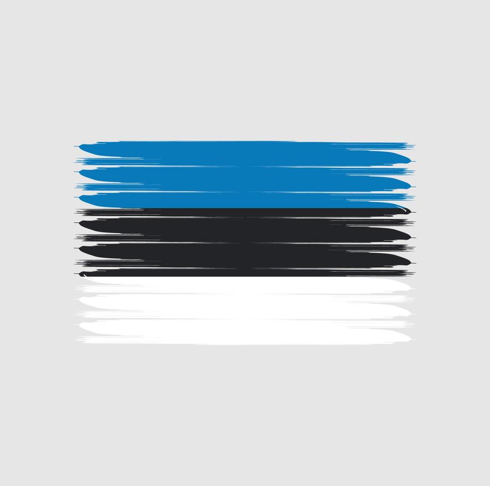 Flagge von Estland im Grunge-Stil vektor