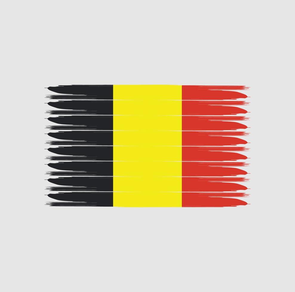 Flagge von Belgien mit Grunge-Stil vektor