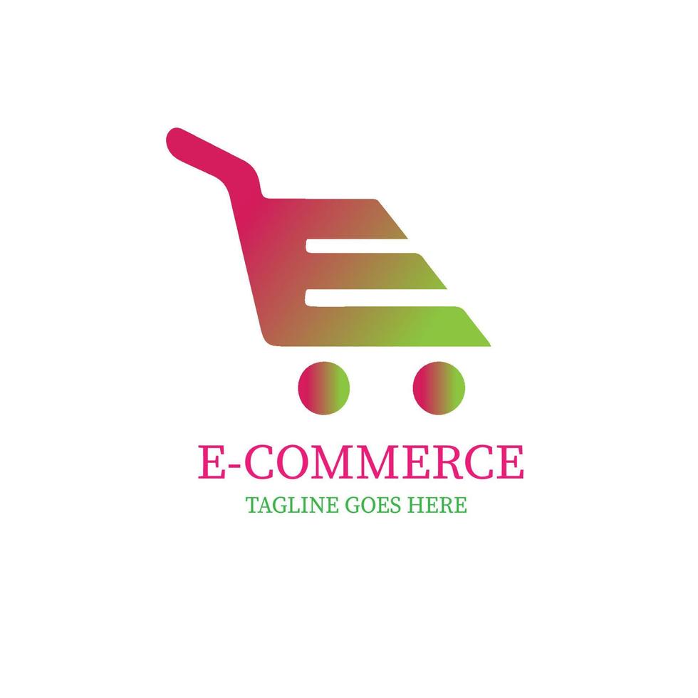 professionelle E-Commerce-Logo-Design-Vorlage vektor
