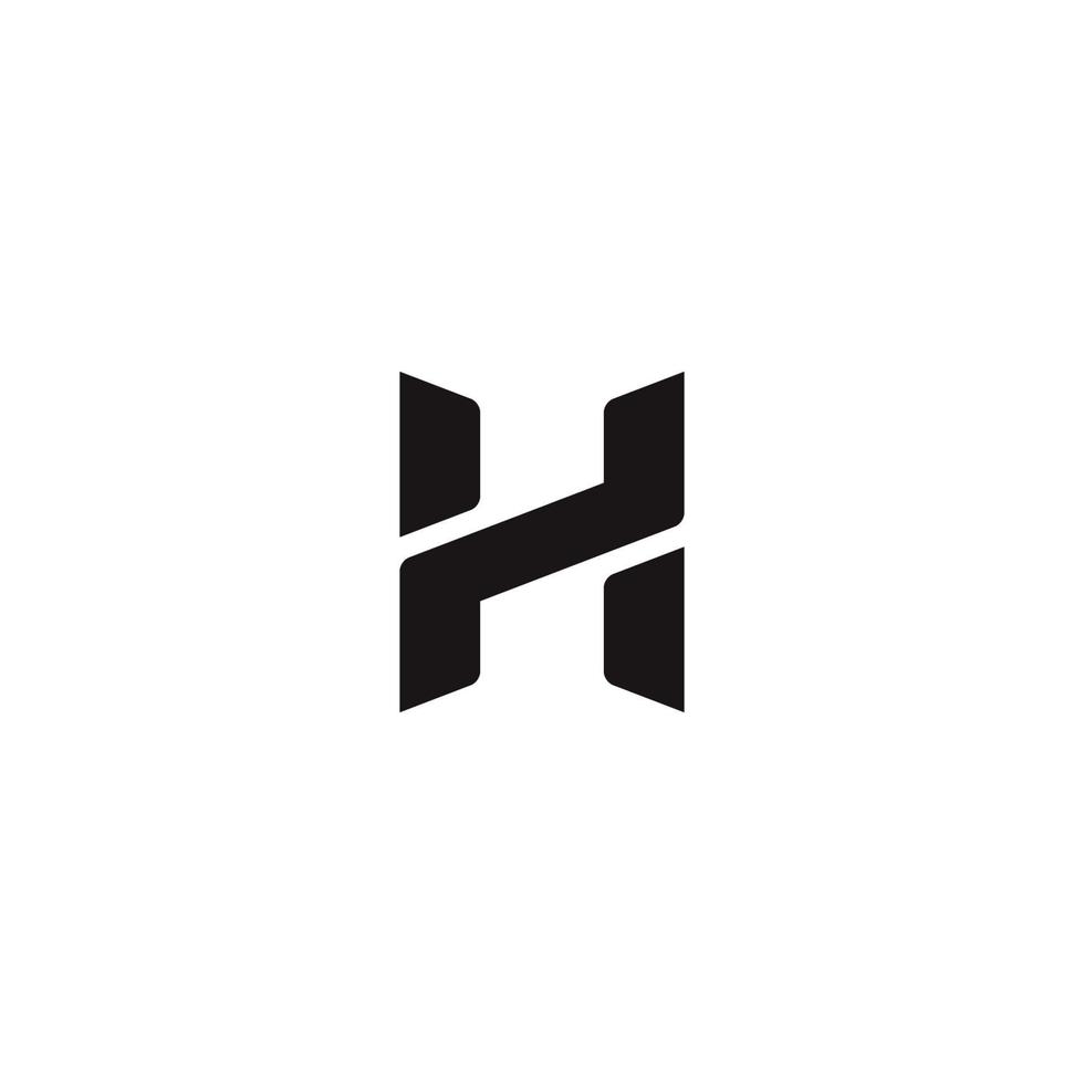 ein modernes Buchstabe-h-Logo oder -Icon-Design vektor