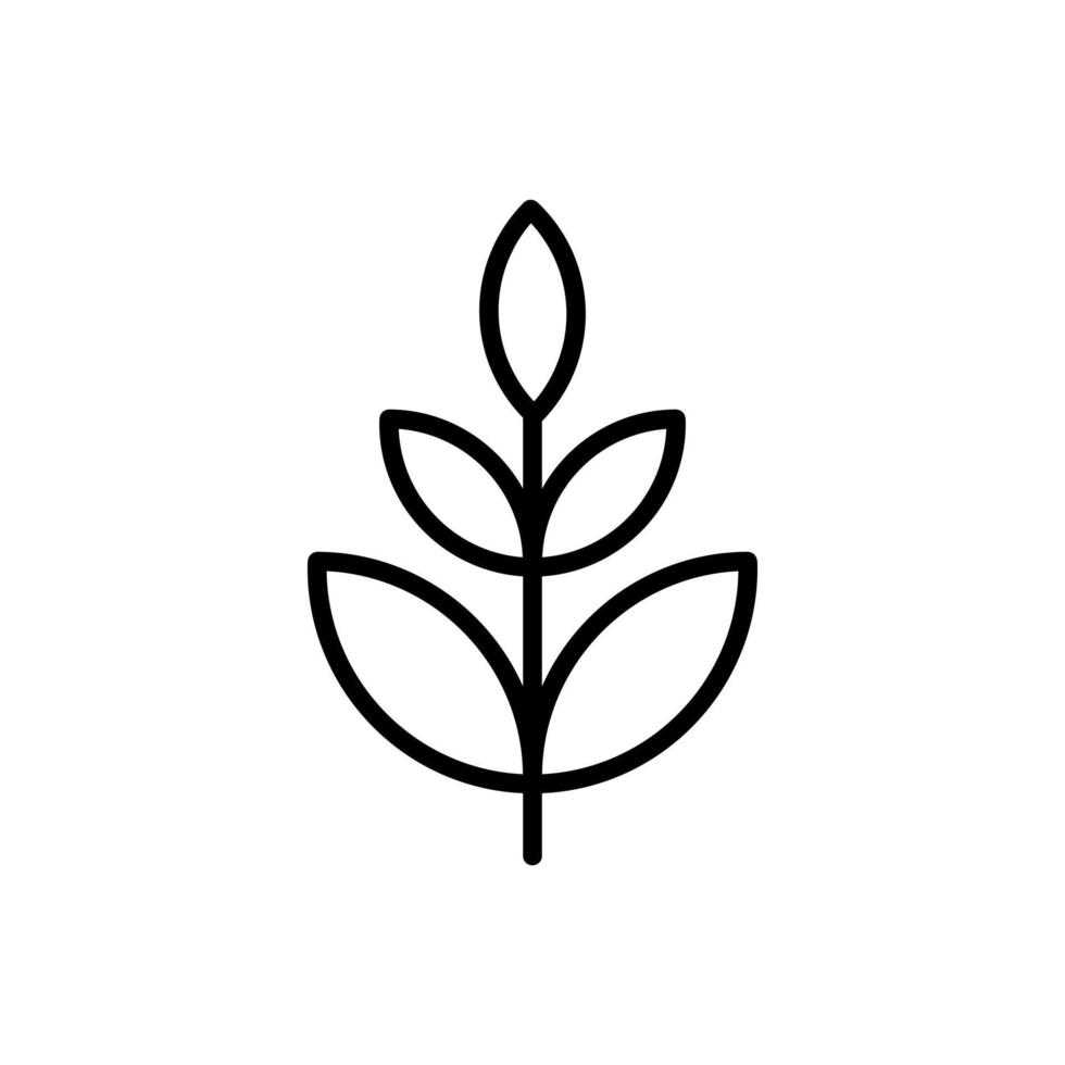 växt blad ikon vektor