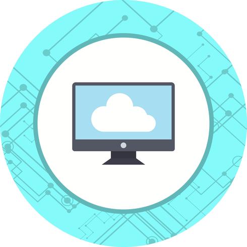 Ansluten till Cloud Icon Design vektor