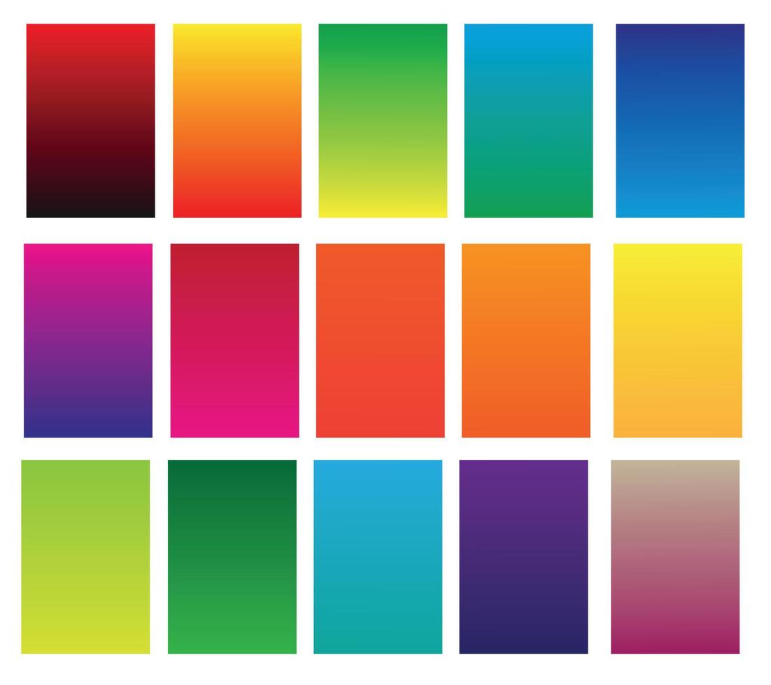 printcollection uppsättning av gradient bakgrunder vektor