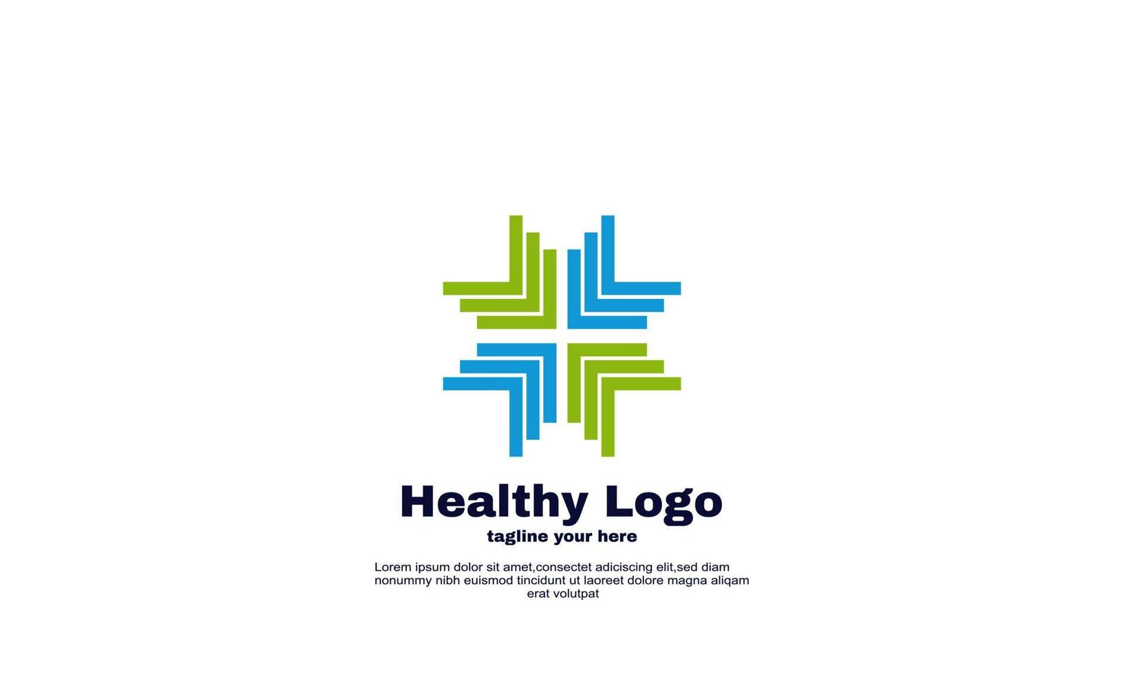 Gesundheitswesen Logo Design Vorlage Vektor Icon bunt