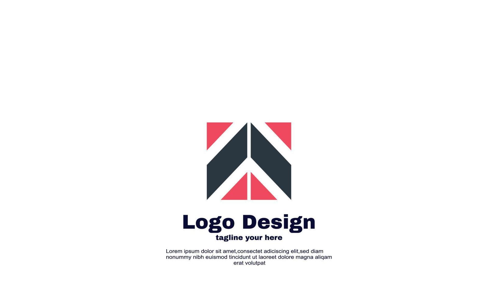 abstrakt logotyp för företag och företag länkade design vektor
