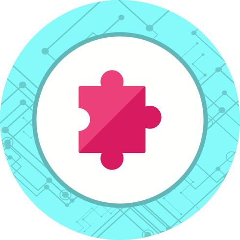 Puzzleteil-Icon-Design vektor