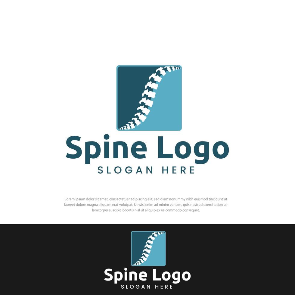 ryggradsvård logotyp designkoncept, symbol, ikon, mall vektor