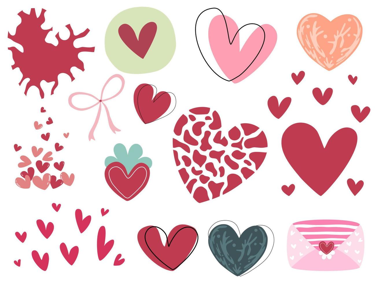 Valentinstag-Element-Illustration für Valentinstag-Dekoration vektor