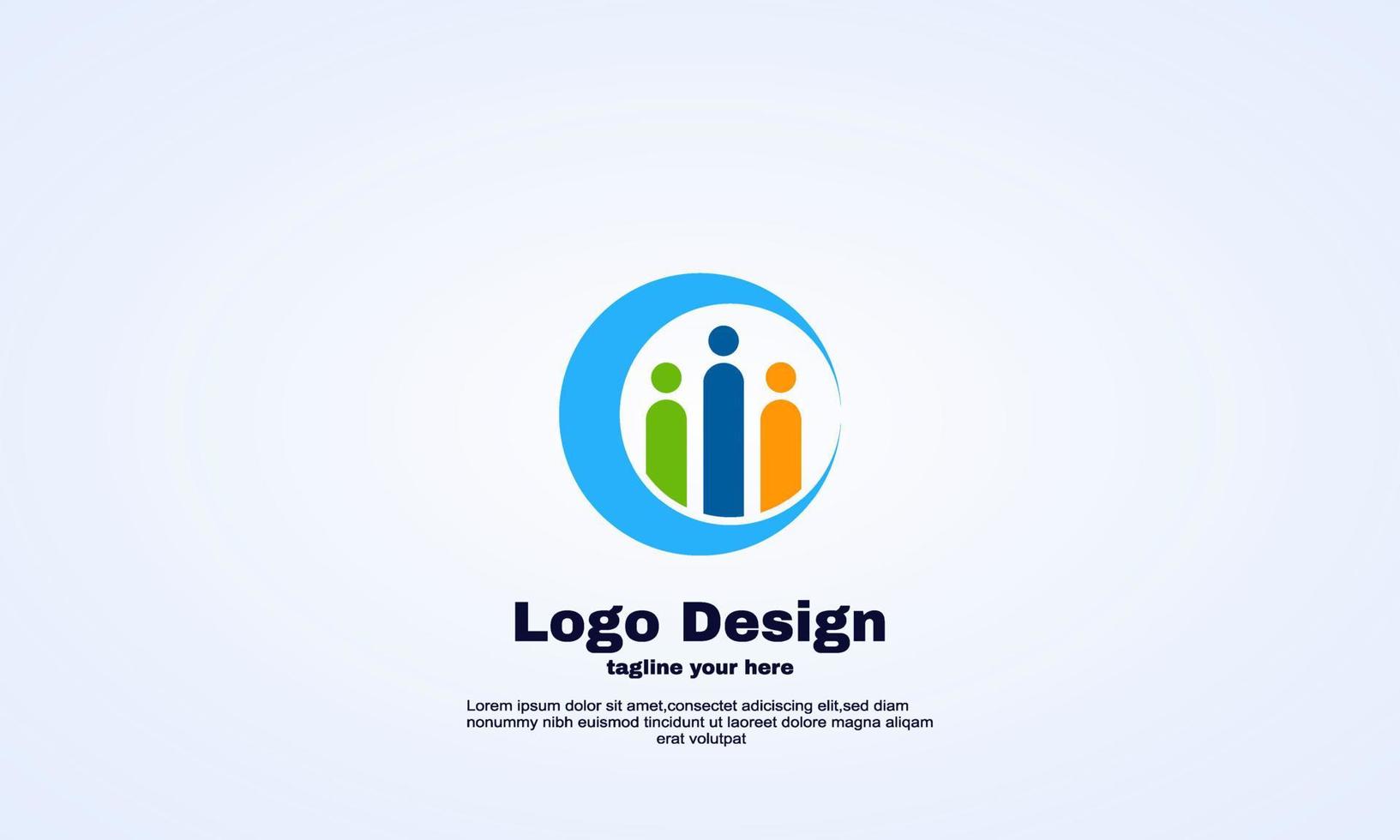 Vektor Familienpflege Logo Gestaltungselement