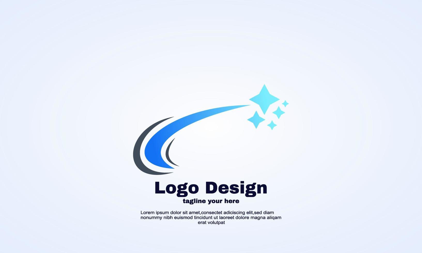 abstrakte Luxus-Stern-Logo-Designs Vektor elegant