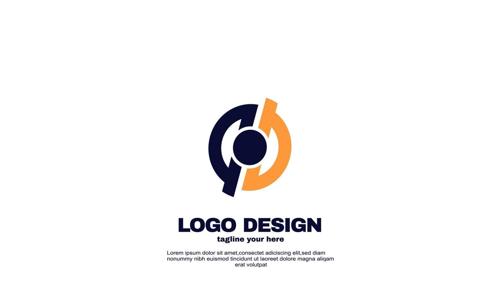 lager abstrakt kreativ idé bästa logotyp söt med färgglada företag företags logotyp designmall vektor