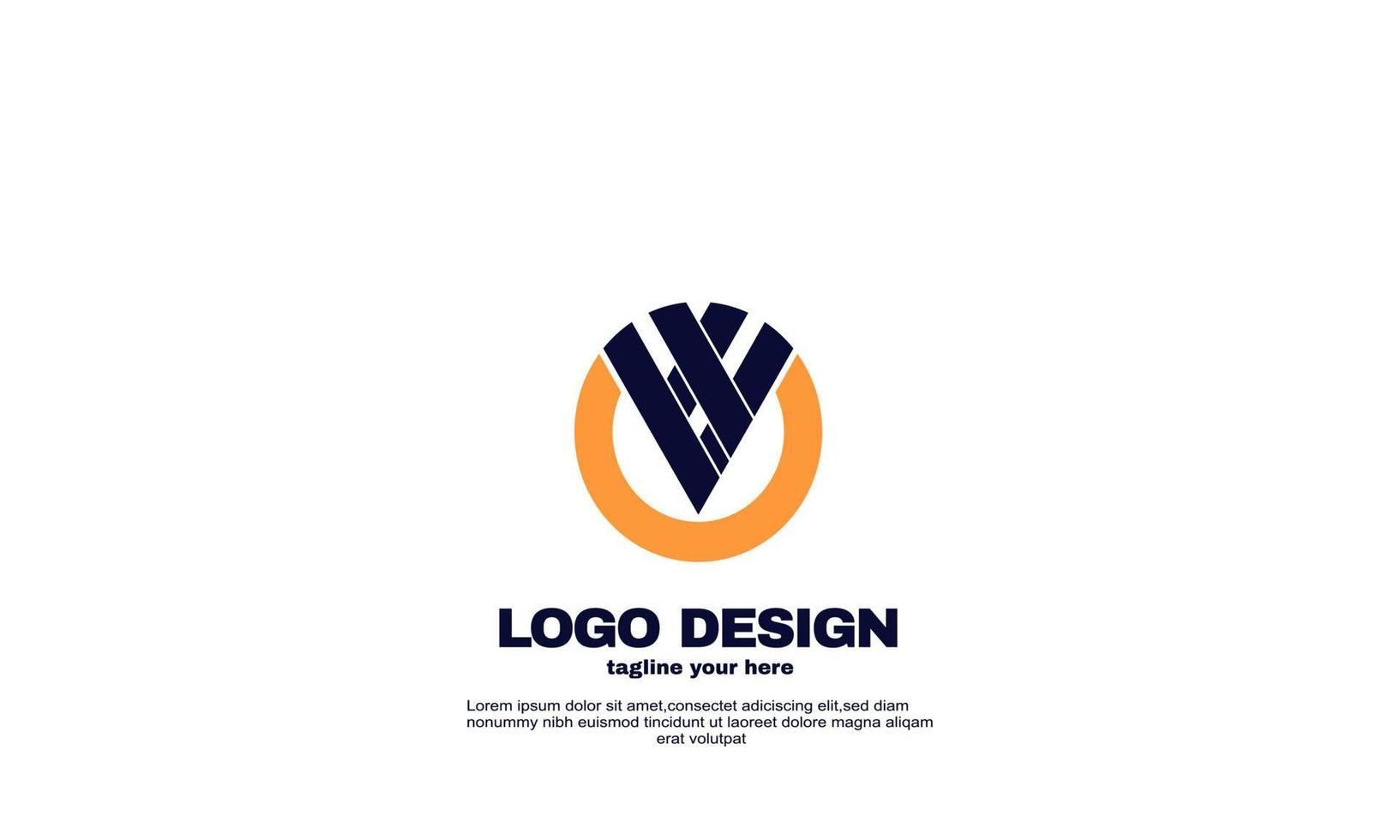 lager abstrakt kreativ idé bästa logotyp söt företagsföretag företagslogotyp design vektor