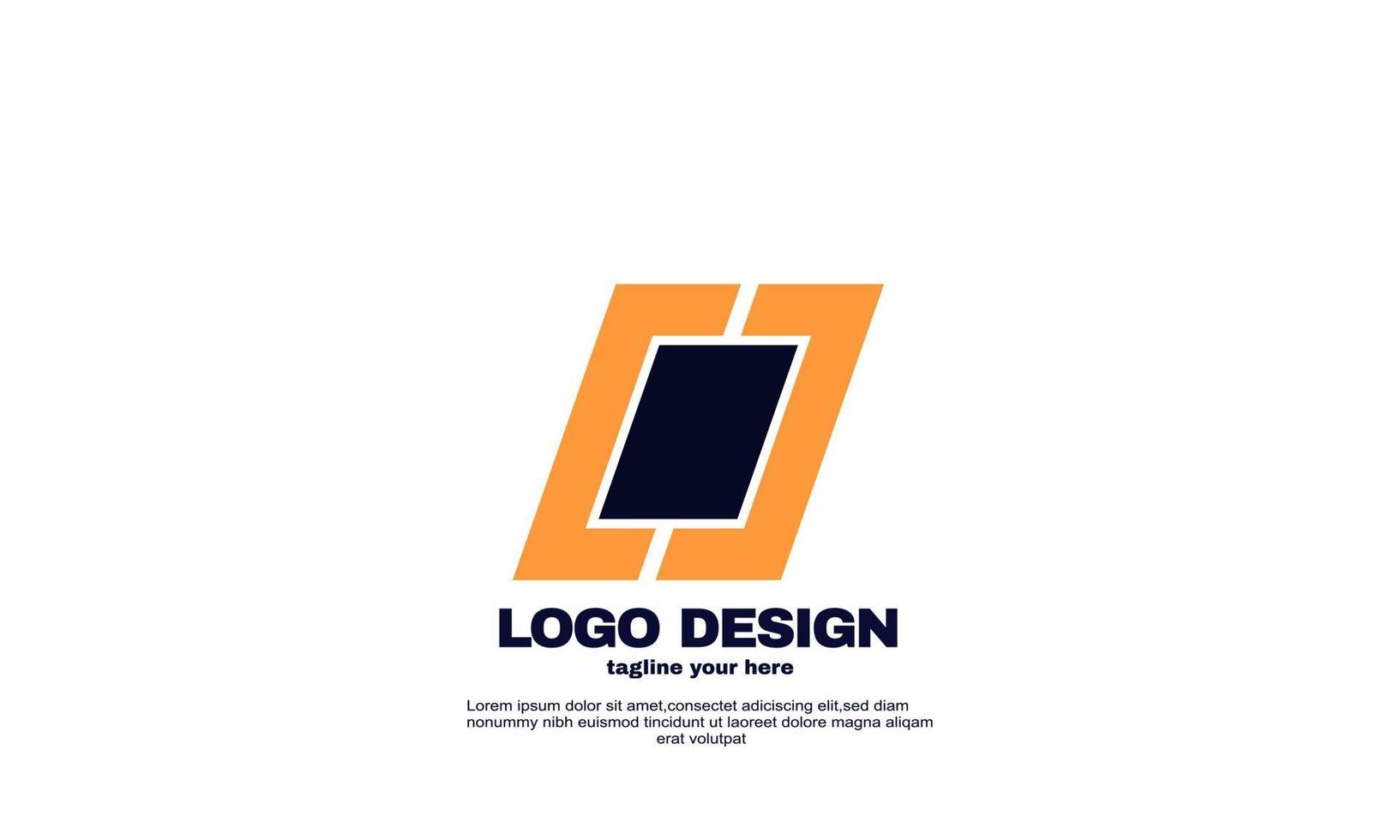 lager abstrakt kreativ inspiration bästa logotyp kraftfulla geometriska företagslogotypdesign vektor