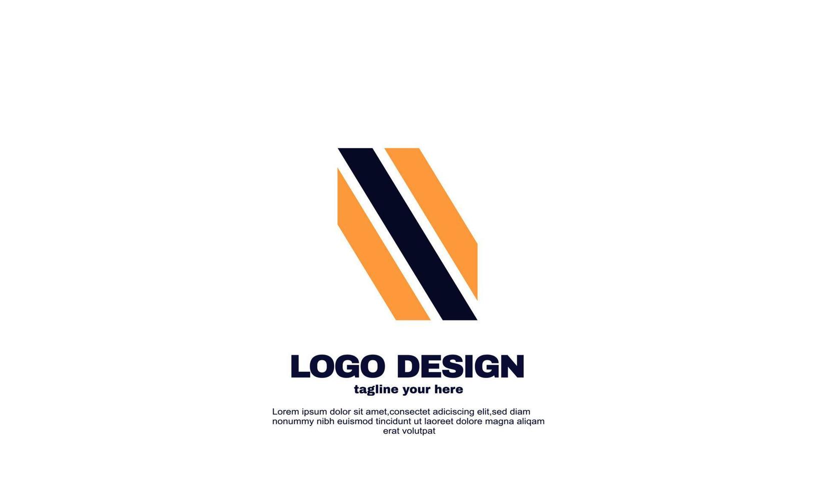 lager abstrakt kreativa bästa logotyp kraftfulla geometriska företagslogotypdesign vektor