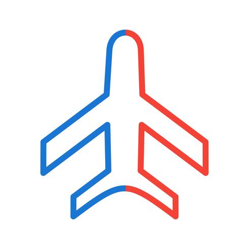 Flugzeug-Icon-Design vektor