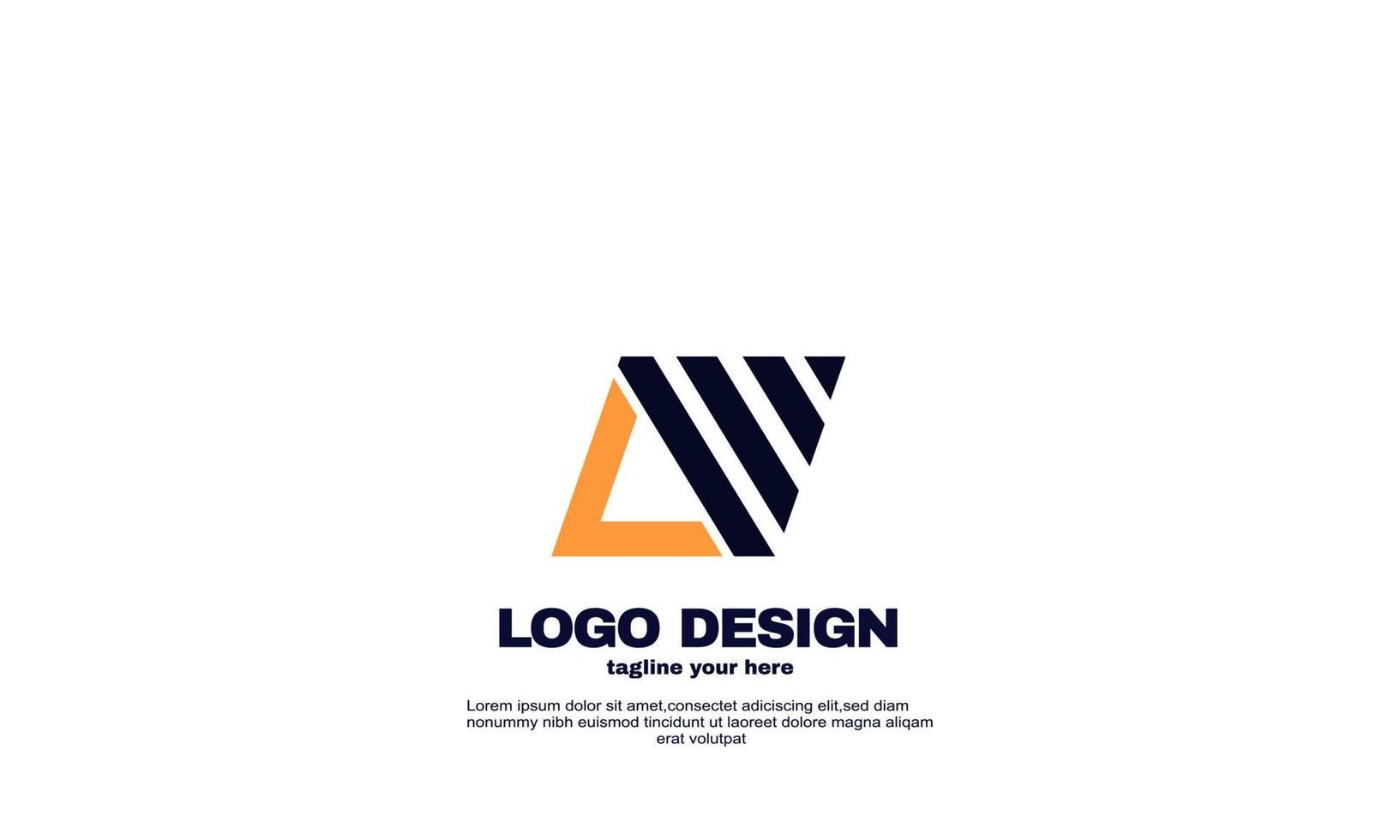 lager vektor abstrakt kreativ inspiration bästa logotyp kraftfulla geometriska företag logistik och affärslogotyp designmall