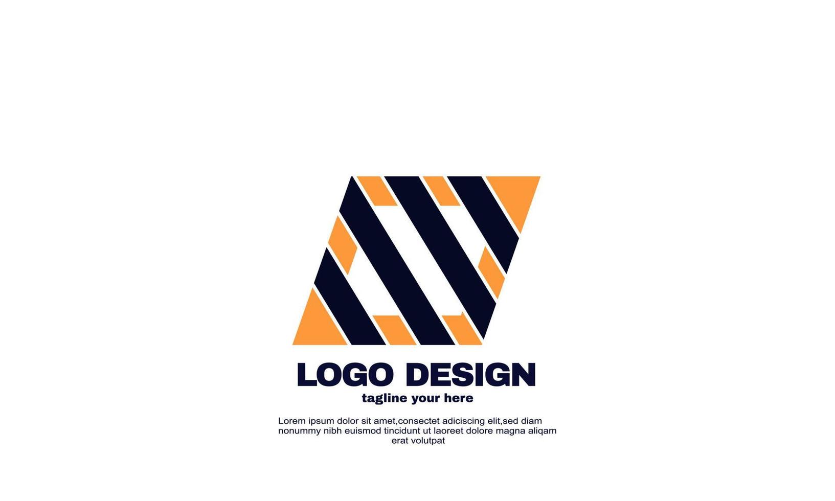 Vektor abstrakte kreative Inspiration bestes Logo leistungsstarke geometrische Firmenlogo-Design-Vorlage