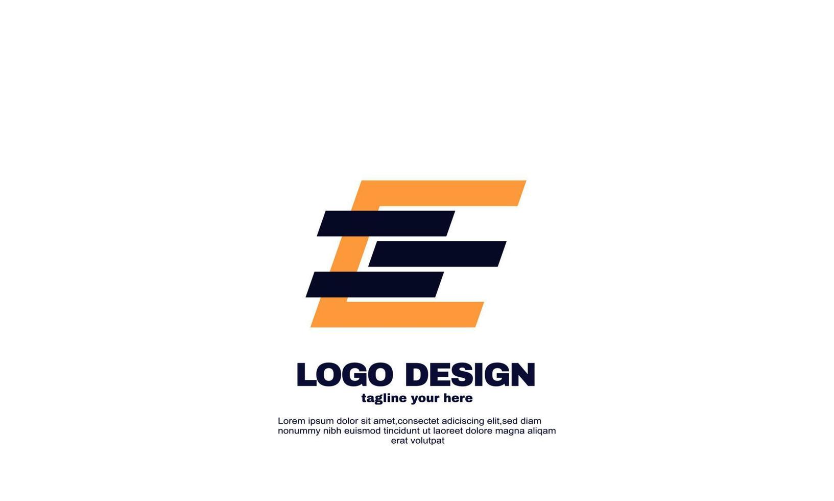 Lager abstrakt kreative Inspiration bestes Logo leistungsstarkes geometrisches Firmenlogo-Design vektor