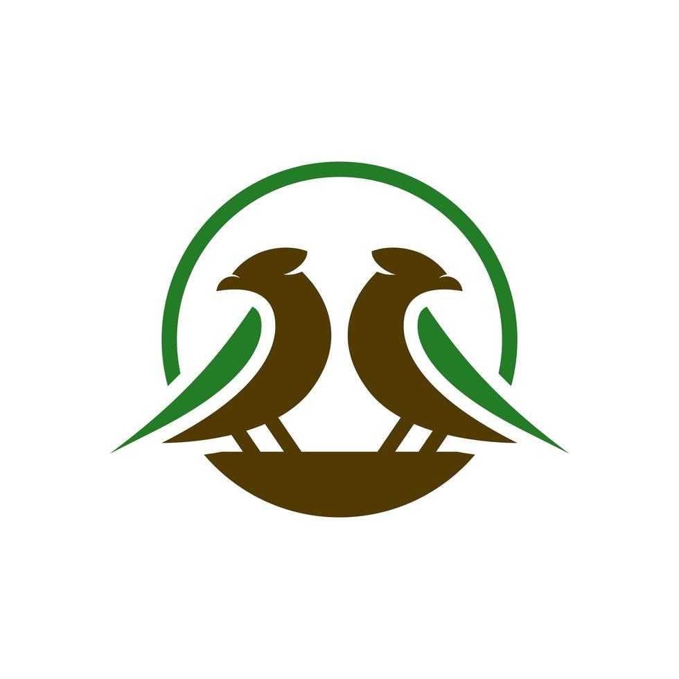 kanariefågeldjur logotyp designa din vektor
